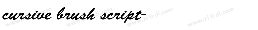 cursive brush script字体转换
